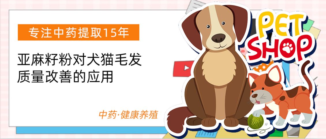 亚麻籽粉对犬猫毛发质量改善的应用